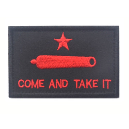 Black And Red Cannon Come And Take It Tactical Patch