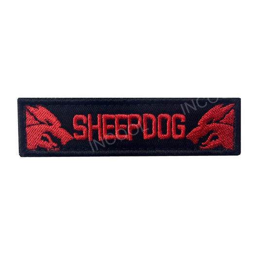 Black And Red Sheep Dog Banner Tactical Patch