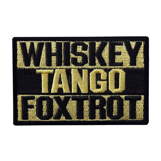 Black And Gold W.T.F Tactical Patch