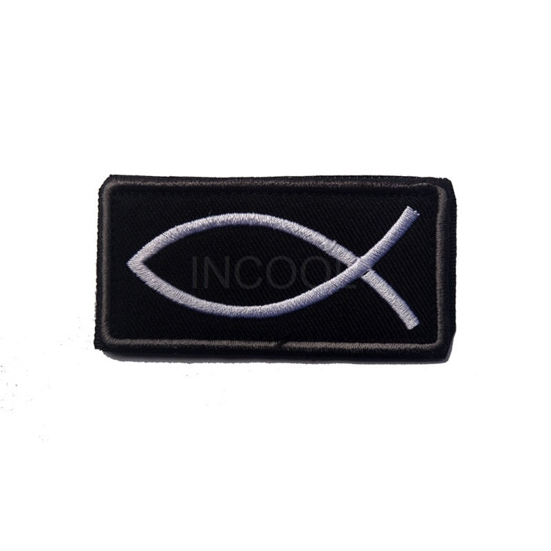 Black And White Ichthys Tactical Patch