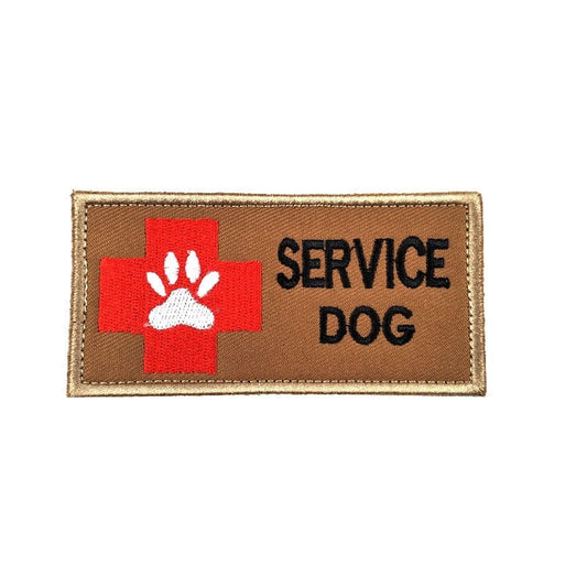 Brown Service Dog Tactical Patch