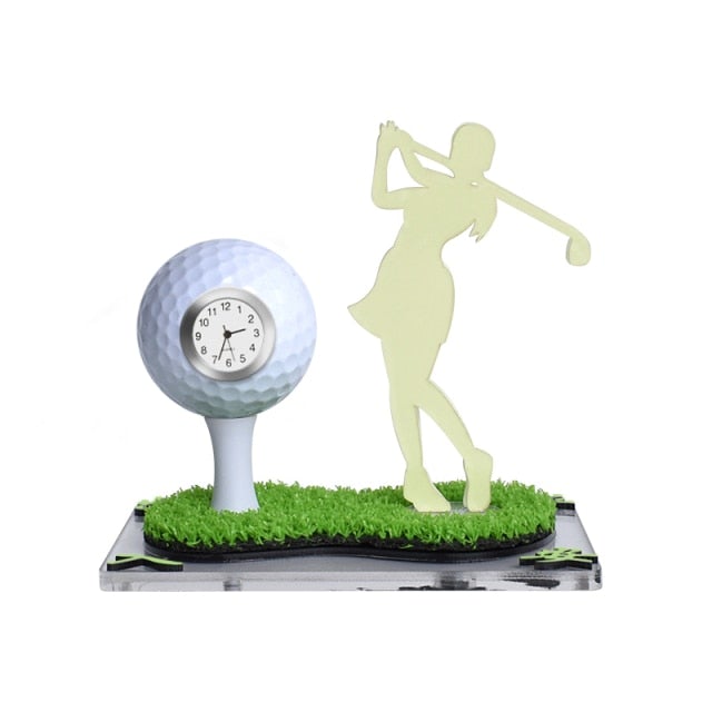 Golf Paradise Golf Ball Clock And Swing Ornament