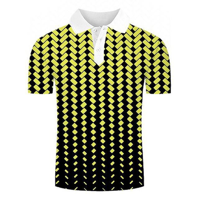 Golf Paradise Cooltech Loud Digital Shirt (Yellow)