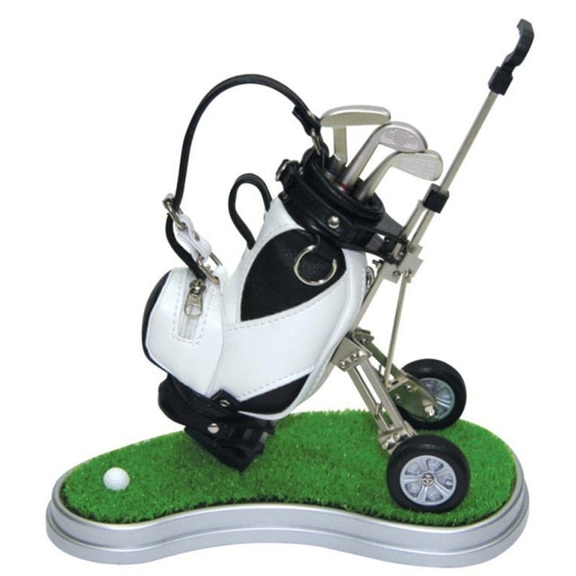 Golf Paradise Miniature Golf Bag Pen Holder (Black Bag)