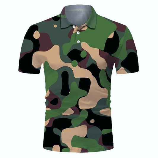 Golf Paradise Cooltech Boldly Loud Shirts (Forest Camo)