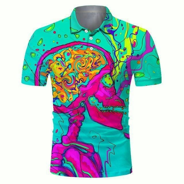 Golf Paradise Cooltech Digital Art Loud Shirt (Headache)